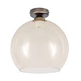 Bestückt werden kann die Kugelleuchte mit einem E27 Leuchtmittel oder LED Fillament bis max 60W