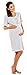 Zeta Ville Maternity - Women's Nursing Nightdress Robe Set Labour Hospital 190c (Grey Melange, UK 16)