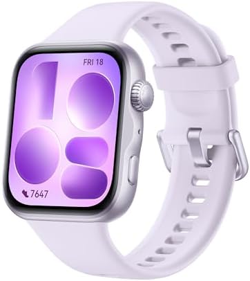 HUAWEI WATCH FIT 5 Smartwatch, Schermo AMOLED HD da 1,82", Design Raffinato, Pagamento NFC, Rilevamento Cadute, Batteria a lunga durata, Monitoraggio della salute, 5 ATM, Android & iOS, Viola