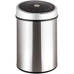 TecTake Poubelle Automatique en Acier Inoxydable - diverses tailles au choix - (Inoxidable 40 Litres)