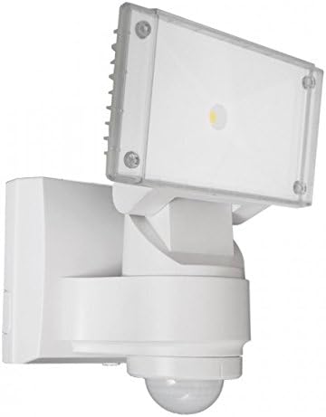 16w LED Floodlight with PIR Motion Sensor White