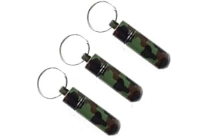 geo-versand 3 x Micno Black Camouflage Aluminium Metal Micro Nano Hanging Geocaching