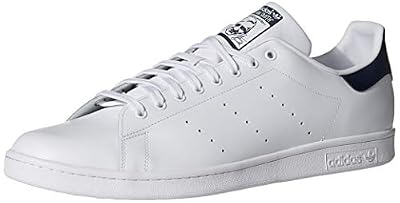 adidas Stan Smith, Sneakers Basses Homme, White White Dark Blue, 40 EU
