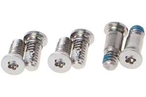 6X bakfodral undre hölje botten skruvar för MacBook Pro Retina 15 tum Screw A1707 Lower Bottom