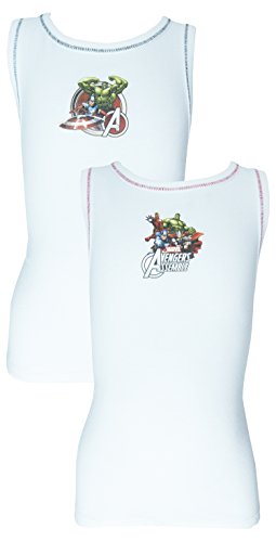 Pack of 2 Marvel Avengers Cotton Vests - 7-8 Years / 128 cm