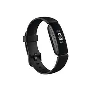 Fitbit Inspire 2 Health & Fitness Tracker with a Free 1-Year Premium Trial, 24/7 Heart Rate, Black/Black, One Size (S & L Bands Included)