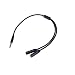 Produktbild Nicedeal Kopfhörer-Splitter 3,5 mm Stecker auf 2 Port 3,5 mm für Kopfhörer-Kopfhörer-Teiler-Adapter kompatibel für iPhone Samsung Tablets MP3-Player Y-Splitter Verlängerungskabel Schwarz Laptops