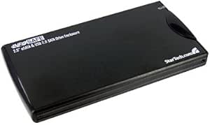 StarTech.com SAT2510BU2E 2.5 Inch Black eSATA USB External Hard Drive Enclosure for SATA HDD, 2.5 Inch HDD Enclosure, Hard Disk Enclosure