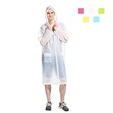 ☺【Breites Verwenden】 Regenmantel bietet perfekten Rundumschutz beim Radfahren, Wandern, Camping, Reisen, Laufen bei Regen oder Nässe. Anzug für Wasserfahrten, Festivals, Themenparks. Ideal auch für Wanderer, Reiter, Reisende, Angler usw. Im Regen trocken.