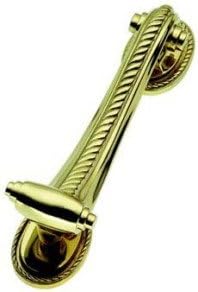 Solid Polished Brass Georgian Slim Door Knocker (PB18)