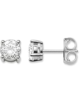 THOMAS SABO Damen Ohrstecker Weißer Stein 925er Sterlingsilber Zirkonia Weiß H1739-051-14
