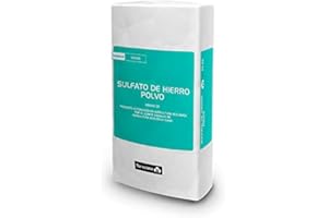 TODOCULTIVO Sulfato de hierro 18% polvo 25kg. Abono fertilizante rico en hierro en forma cristalina para riego. Efectivo Antimusgo y liquenes