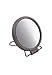 Danielle 7x Magnification 10 cm Diameter Easel Shaving Mirror - Satin Nickel