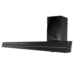 boAt Aavante Bar 1500 2.1 Channel Home Theatre Soundbar with 120W boAt Signature Sound, Wired Subwoofer, Multiple Connectivity Modes, Entertainment EQ Modes and Sleek Finish (Black)