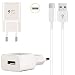Produktbild m2 Ladeset Ladegerät Schnell Netzteil + 1m USB-C Kabel Datenkabel Ladekabel Adapter Netzstecker Charger weiß kompatibel mit Xiaomi Redmi Note 7 Mi 8 Lite/Pro Mi 9 MI 8 Mi Mix 3 Mi 9 SE / 9T