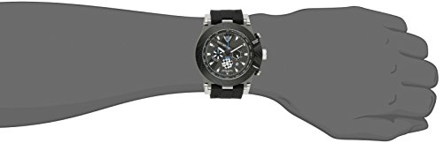 Jorg Gray Ben Spies Limited Edition Chrono Men's Quartz Watch with Black Dial Chronograph Display and Black Silicone Strap JG6700-11