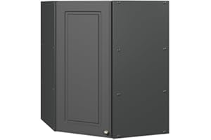 Vicco Armario Colgante de Esquina Fame-Line, Antracita-Oro Landhaus, 57 cm