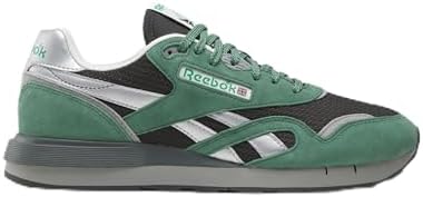 Reebok Sneaker Unisex Classic in Nylon 89, Verde fielo/Nero/Grigio, 37,5 EU