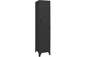 ‎VIDAXL vidaXL Szafa zamykana na klucz, antracytowa, 38x45x180 cm, stalowa