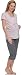 Italian Fashion IF Women's Nursing Pyjama Felicita 0225 (Apricot/Grey, XL)
