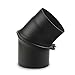 Produktbild Ofenrohr, Rauchrohr, Bogen, drehbar, 0° - 45°, ø 150 mm Schwarz