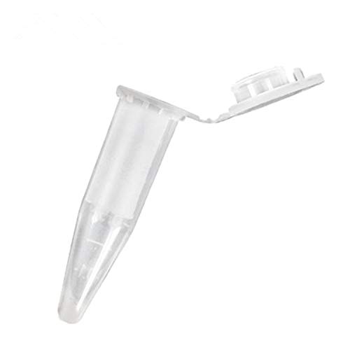 PPX Micro Centrifugeuse tubes avec bouchon Polypropylène 1.5ml 0.5ml 0.2 ml gradué Microcentrifuge tubes pour plastique Test échantillon de fioles (1.5ml/100)