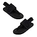 Produktbild Böhmische Frauen Slides Slipper auf Ebene Sandalen mit Senkfußeinlage Vorne offenen Schuh Soft-Mädchen Indoor Outdoor-Schuh-Schwarz 39 Yard 1 Paar