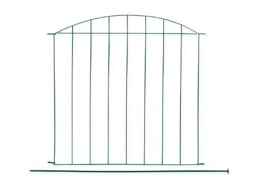 Metall Teichzaun – Set „Gräfrath“ 11 tlg. – grün – Länge ca. 365 x 76,5/65 cm, Tiergehege, Gartenzaun, Campingzaun, Zaun, Zaunmatten, Steckzaun, Teichschutzzaun - 3