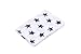 100% Muslins Pack Of 3 70CM X 70 CM Robin white with Large Navy Stars