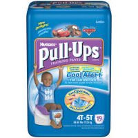 Huggies Pull-Ups Training Pants for Boys with Cool Alert, Jumbo Pack, Size 4T-5T 19 ea