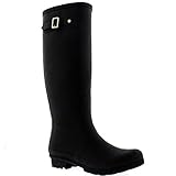 Tire De Diseño Womens Original Tall Snow Winter Waterproof Rain Wellies Wellington Boots - Black - 7-40 - CD0001