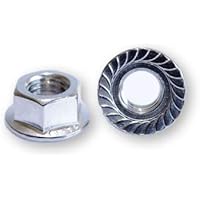 Sperrzahnmutter Flanschmutter M3 M4 M5 M6 M8 M10 M12 M16 Bundmutter DIN 6923 - Stahl Verzinkt (10, M3)