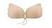 Price comparison product image Butterme Women's Seamless Strapless Backless Self Adhesive Silicone Invisible Deep V-shaped Push-up Bra with Drawstring (Nude, Cup D)