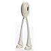 Produktbild Jumpin' Jacks White Salad Servers - Serving Spoon Set by OTOTO Design