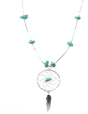 Indianerschmuck Kette aus Sterling Silber - Dreamcatcher, mittel