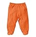 Babysoy O Soy Footie Pants, 6-12M (Tangerine)