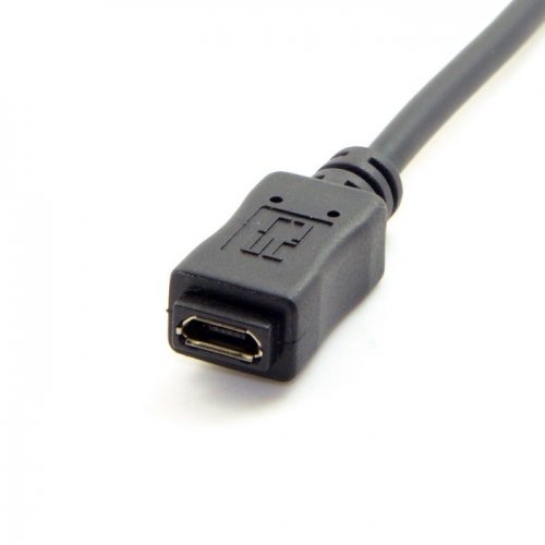 Chenyang Up Richtung 90 Grad abgewinkelte Micro-USB-2.0 5Pin männlichen und weiblichen Verlängerungskabel für Handy-Tablet - 2