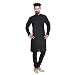 Sojanya (Since 1958), Black, Solid Kurta Pyjama, Cotton Linen blend RS.799.00