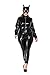 Produktbild MZQ Sexy Damen Wet Look Catwoman Lack Leder Bodysuits Jumpsuits Cosplay Halloween Kostüm,XL