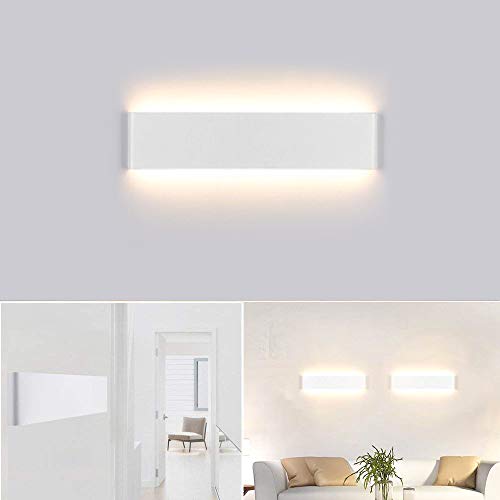 Aplique Pared Interior LED Lámpara IP44 Impermeable Kambo 14W 40CM Blanco Cálido 2800K 1000lm AC85-265V Decoración para Salon Pasillo Escalera Dormitorio Baño
