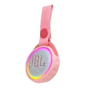 JBL Junior POP by Harman Portable Bluetooth Speaker with Multi Color Light Show & IPX7 Waterproof (Pink)