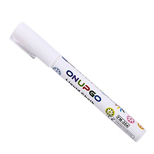 Onupgo flüssige kreide markiert stifte 2er pack 3 mm umschaltbar spitze kreide stifte mit l ö schbarer tinte, ideal für ü r kleine schiefertafel, jar etiketten, bistro, schwarzen brett glas, windows - 2