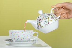 Gilde Tea for one 'Blütenzauber', 16 cm, creme / bunt