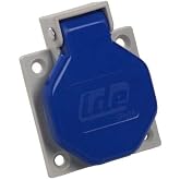 CABLEPELADO Low voltage female industrial socket base | Industrial socket | 2P+T | IP44 | Standards UNE-EN 60309-1-2 and IEC