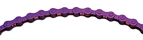  KMC Chain S1 Cadena Ancha, Unisex Adulto, púrpura, 112 eslabones