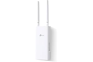 TP-Link TL-MR110-Outdoor| WiFi Router with Outdoor SIM, 4G Cat4 300Mbps, IP65, 1 WAN/LAN (PoE In) Port, Detachable LTE Antennas, PoE/DC Power, Pole, Wall & Window Mount