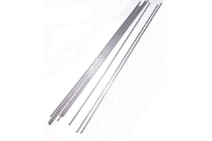 XMRISE 304 Stainless Steel Wires Rods Pipes Bar Straight Spring Cable Hard Cut Industry DIY Material Capillary Lines,0.016inches/0.4mm