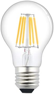 Bonlux Low Voltage AC/DC 12-24V 6W E27 A60 RV Camper Marine LED Light Bulb Clear Antique Glass Finish Filament Bulbs Warm White 2700K Equivalent 75W Halogen 360°for Yacht Steamship Caravan(1-Pack)