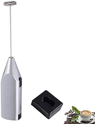 Mini Milk Foaming Machine, Handheld Foam Coffee Maker, Electric Mixer, Egg, Beverage, Cappuccino (With Stand)