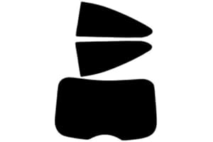 PSSC WINDOW FILM PSSC Pre Cut Rear Car Window Films for Ford Focus 3 Door Hatchback 2004 to 2015 05% Very Dark Limo Tint